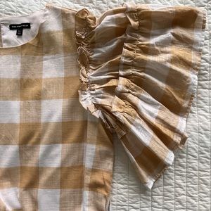 Who What Wear Ruffle-sleeved dress